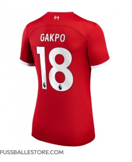 Günstige Liverpool Cody Gakpo #18 Heimtrikot Damen 2023-24 Kurzarm